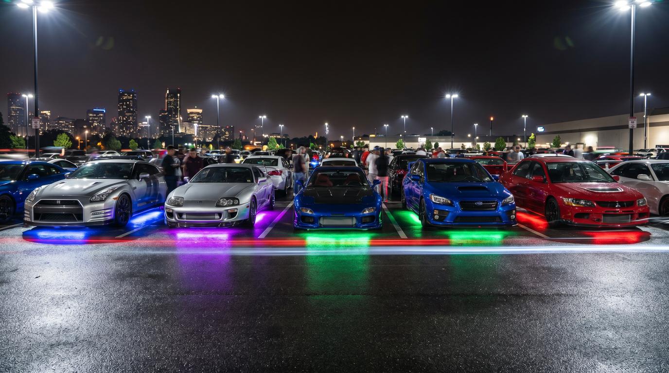 看片视频-改装车聚会夜景